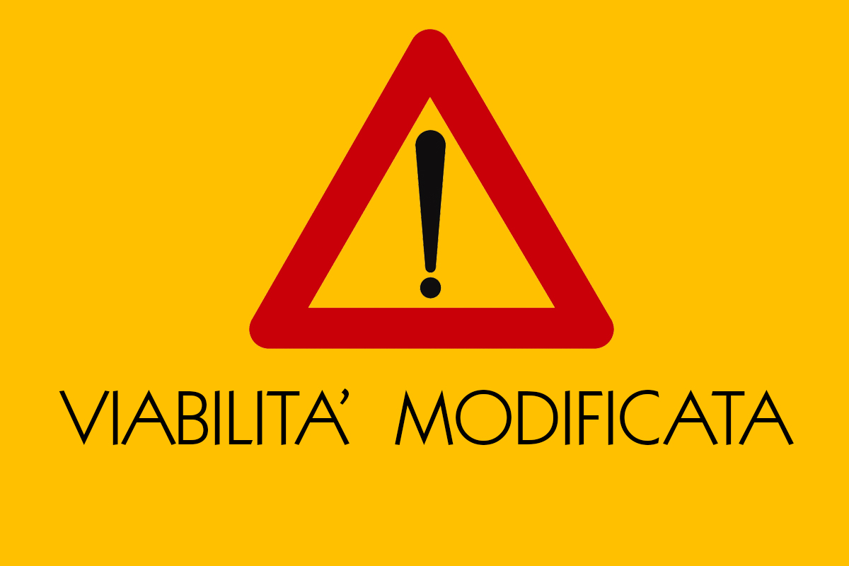 Attenzione, viabilità modificata