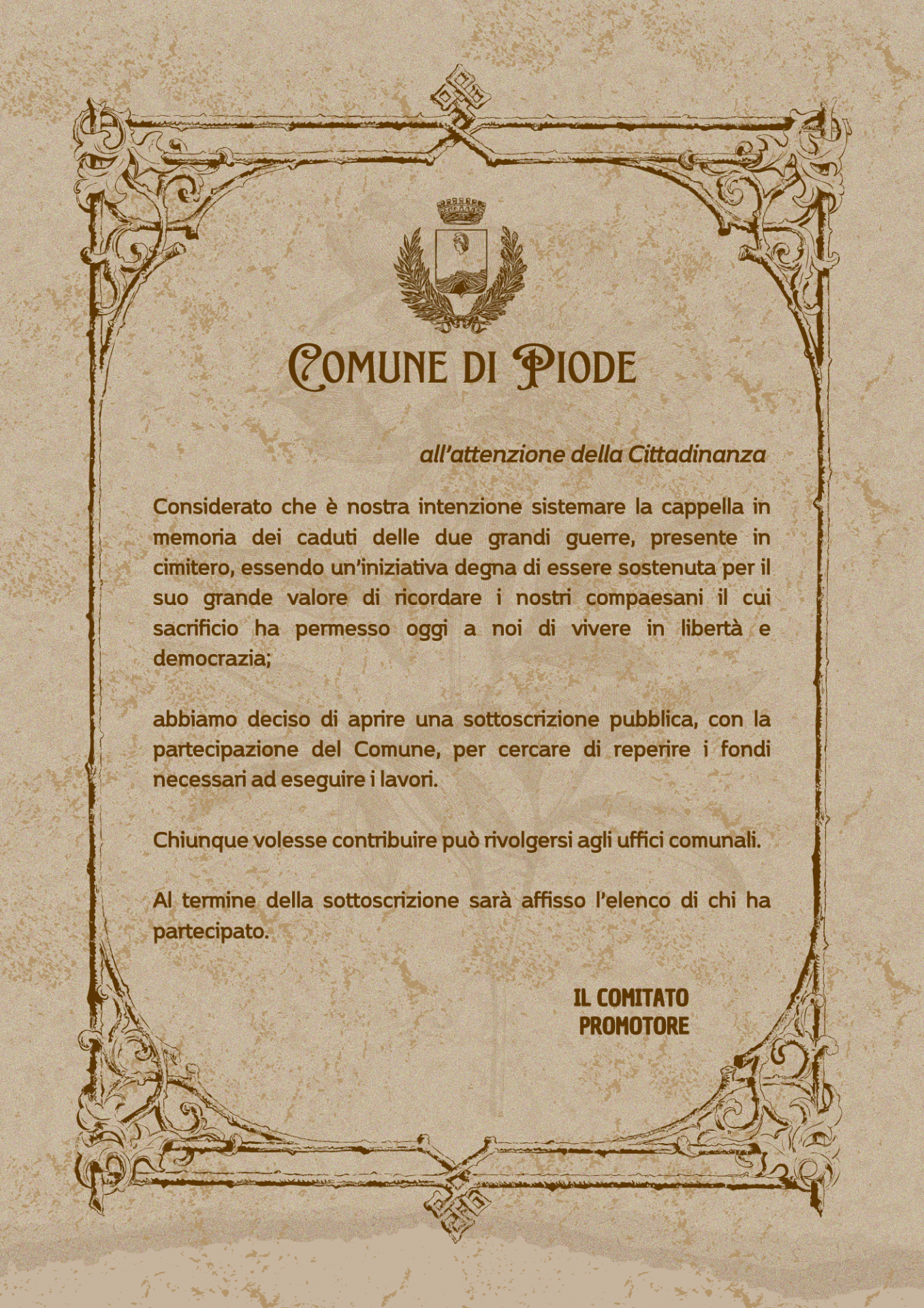 Sottoscrizione pubblica